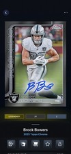TOPPS NFL COLLECT DIGITAL CHROME LEGENDARY BROCK BOWERS BLACK AUTO /10