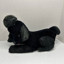 Vintage Possible Steiff Animal Dog Black Poodle Old Collectible Condition Issues