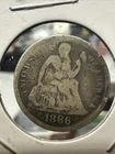 1886 10C Liberty Seated Dime Circulated