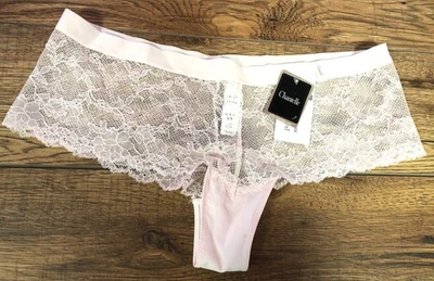 Chantelle Knickers XL Light Pink Lace Hipsters 6724 New with Tags - Image 1 of 4