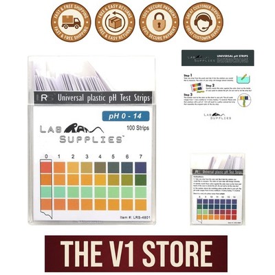Fast-PH  Strips 0-14 - 100 Diagnostic-Grade Strips for Multiple Applications