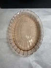 Vintage Jeannette Pink Depression Glass Sierra Pinwheel 11-inch Oval Platter