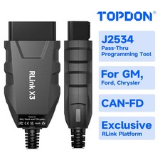 Topdon Rlink X3 J2534 Programming For Gm From 2006