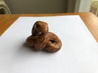 Vintage Carved Wood Japanese Netsuke Coiled Snake Very Detailed Lovely Patina — photo 10
