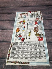 Vintage Wall Hanging Tapestry Jewish Hollidays Greek WIZO Calendar 1993-2000