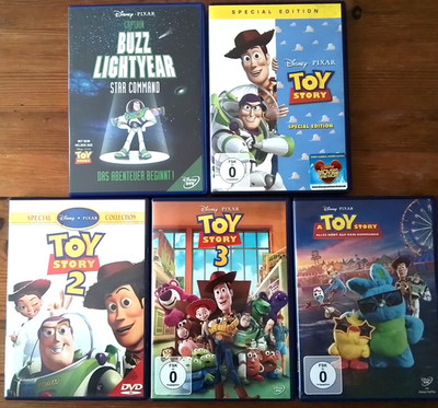Disney - Pixar - Buzz Lightyear - Star Command + Toy Story 1 + 2 + 3 + 4