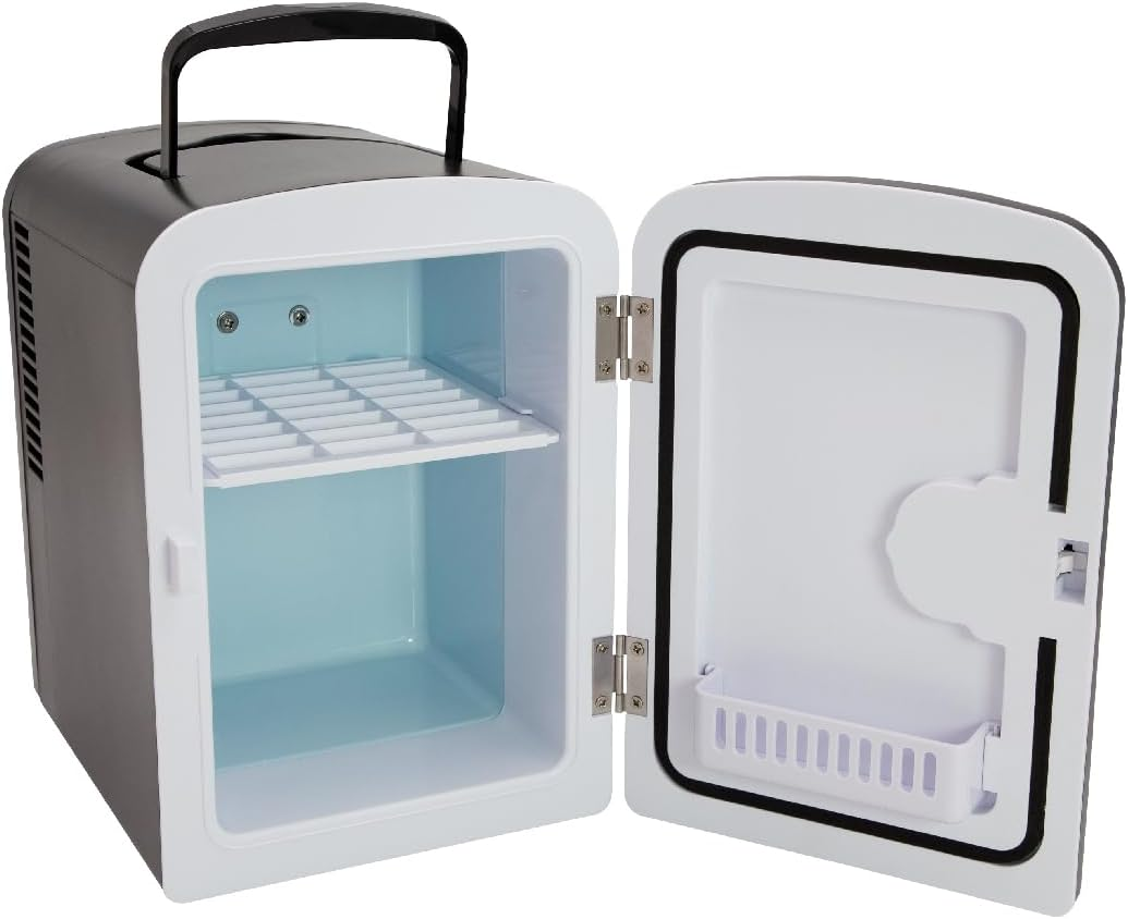 Global Gizmos 33279 Black Mini Fridge/Table Top Fridge for Bedrooms/Portable Des
