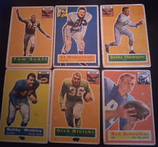 1956 Topps Football Cards     Lot of 6  Poor Condition