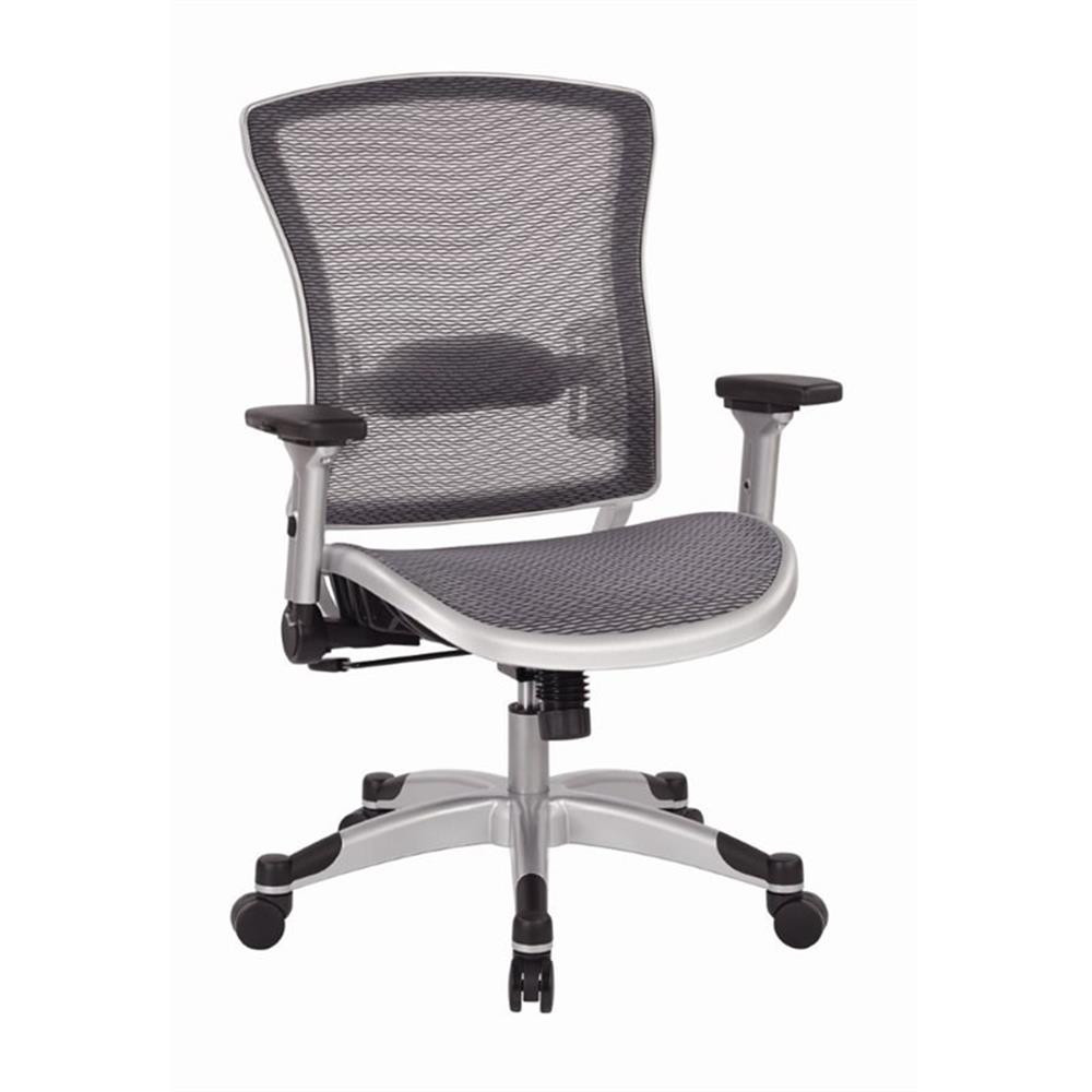 Office Star Executive Gray Mesh Back Office Chair
