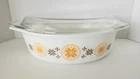 Vintage Pyrex Town & Country 045 2 1/2 Quart Oval Casserole Dish w/ Lid READ