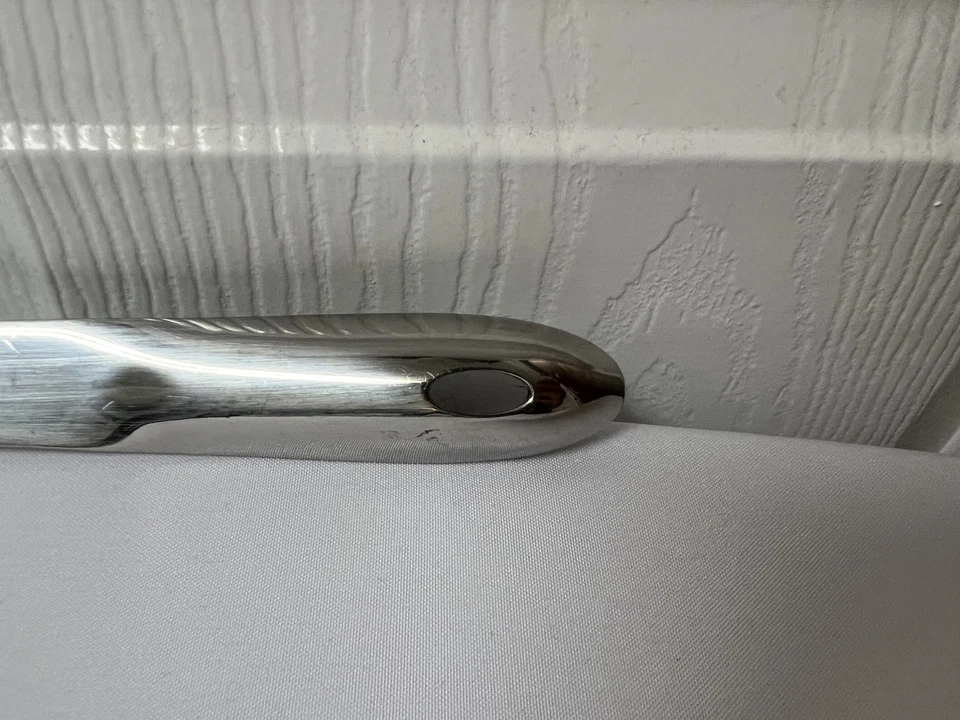 Espátula de metal en ángulo de acero inoxidable todo revestido raspador utensilio de cocina Foto 4 de 4