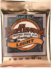 Ernie Ball 2148 Light Earthwood Phosophor Bronze Acoustic Strings - .011-.052