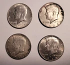 Kennedy Half Dollar LOT SALE - 1965-1968 50S - 40% Silver 4-Coins 1965, (3) 1968