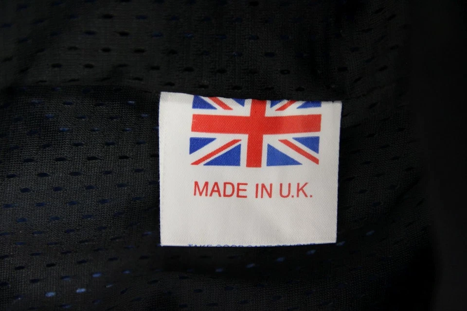 BRITISH MADE SCOTT LEATHERS BIKER TRSRS + ARMOUR/KNEE SLIDERS: WAIST 36"/LEG 31" - Image 4 of 4