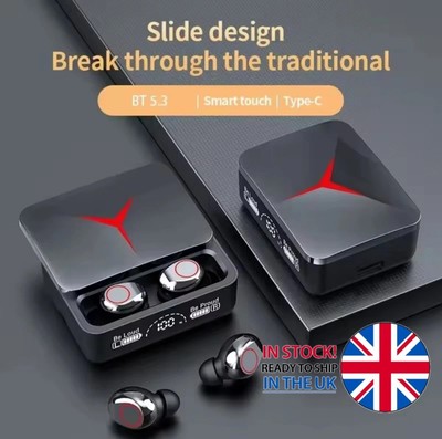 Kabellose Bluetooth Kopfhörer Gaming Stereo Ohrhörer UK TWS M90 Pro