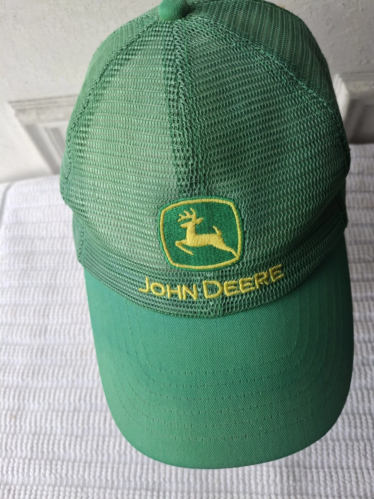 Vintage John Deere Green Trucker Cap Mesh Adjustable