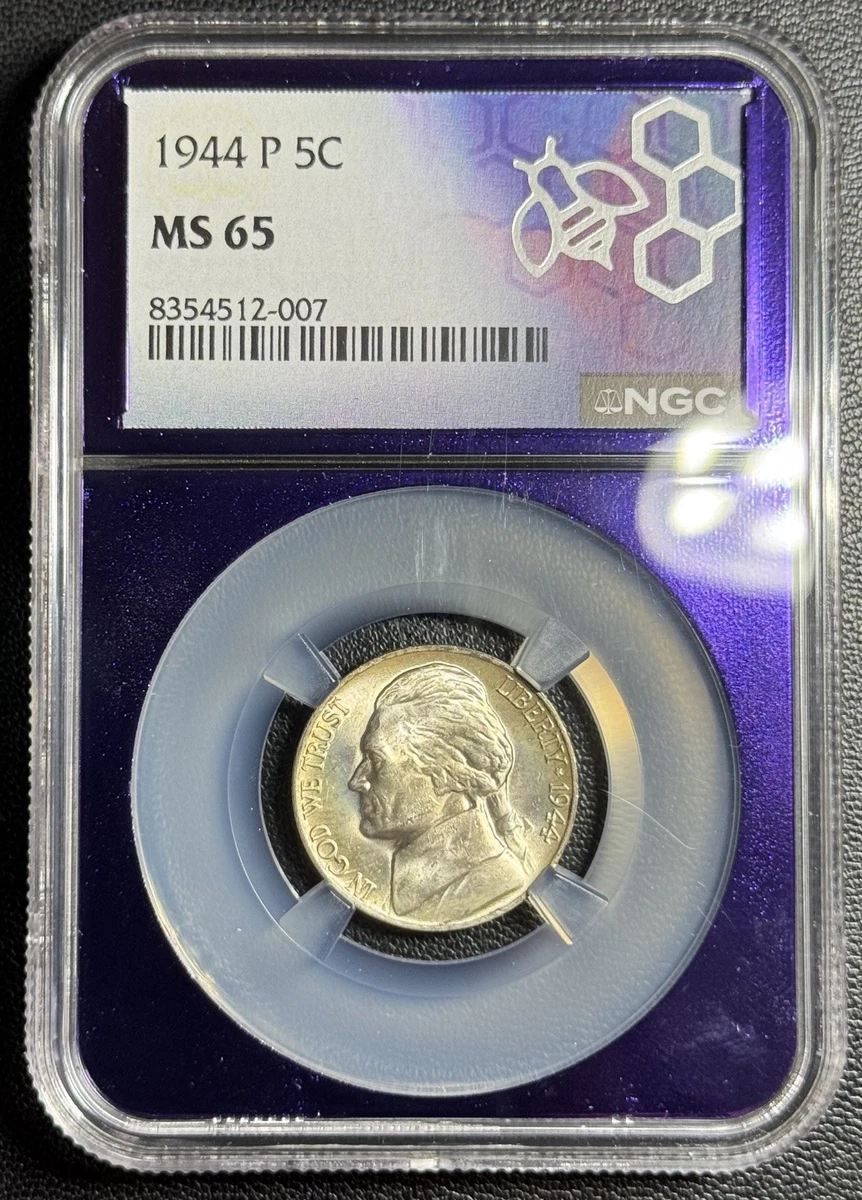 Grade MS 65 NGC 1944 Year US Jefferson Nickels (1938-Now) for sale