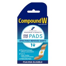 14 Count Maximum Strength Wart Removal Pads - Trusted Dermatologist Recommended