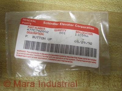 Schindler Elevator 477C742G02 Button UP
