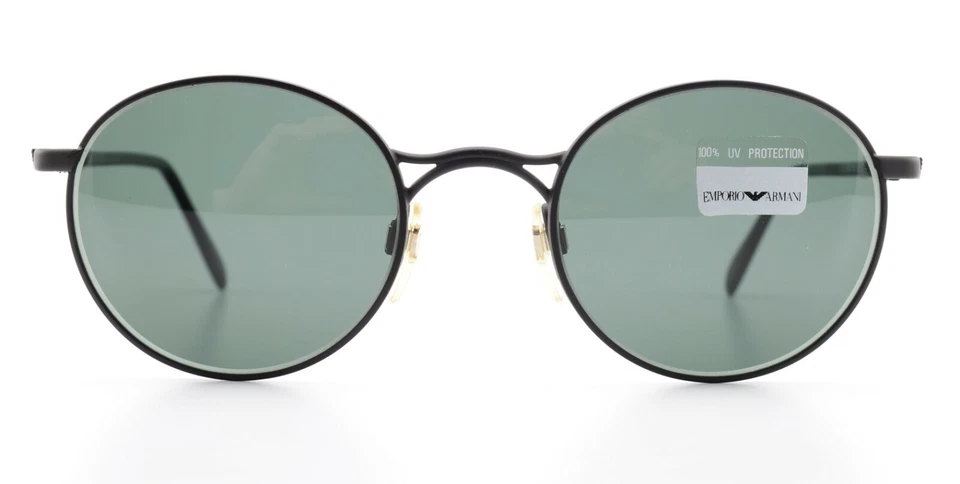 EMPORIO ARMANI Sonnenbrille 059-S 706 Black Metal Vintage Panto Giorgio c1996 - Bild 2 von 4