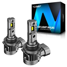 NOVSIGHT 100W 24000LM 9005 LED Headlight Bulbs High Low 6500K Super White Lamp