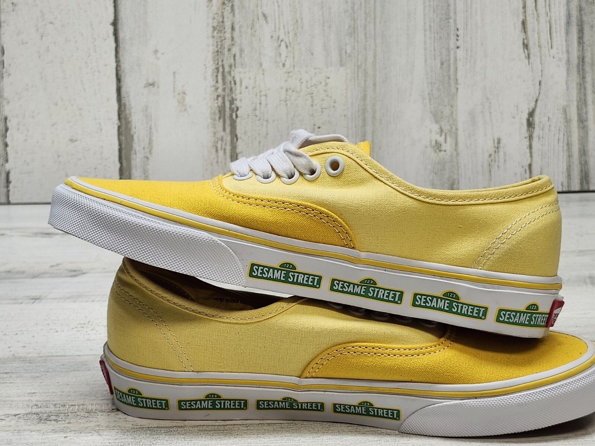 Vans Sesame Street Sneakers Yellow Big Bird Cookie Monster