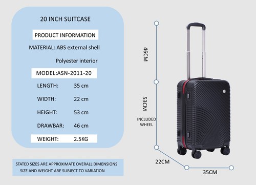 Built-in TSA lock 1-3pc Trolley Travel Luggage Suitcase set 4 Wheel lightweight - Picture 30 of 111