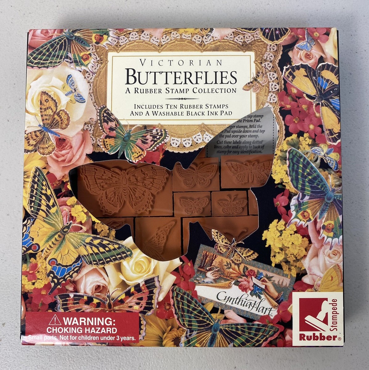 Victorian Butterflies~10 Rubber Stamps~Stampede #951.57~Cynthia