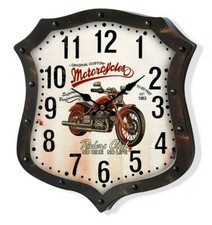 Orologio da parete in metallo stile americano anni 60 con moto da muro quarzo