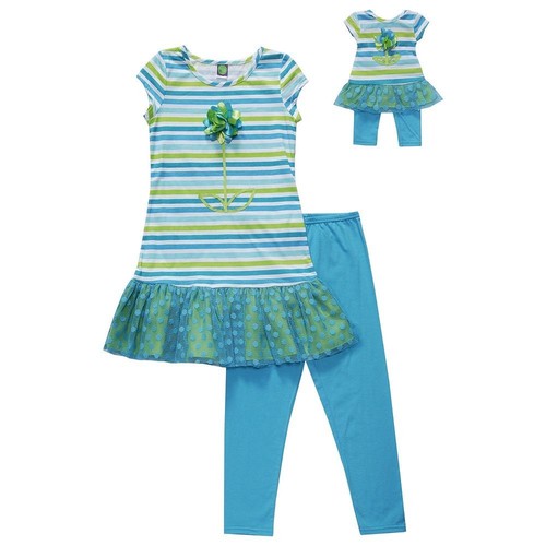 Girls Dress Leggings SET 