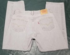 Vtg Gray 501 Levi's Buttonfly Jeans Size 32 29 