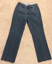 Vintage Liz Claiborne Audra Petite women's sz 2S blue straight leg cotton pants