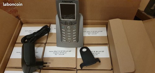 lot de 10x Aastra Mitel 312 W WLAN SIP Combiné & base