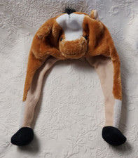 Animal Hats Horse Farm Animal Winter Unisex Adult  7" Across 8" Tall