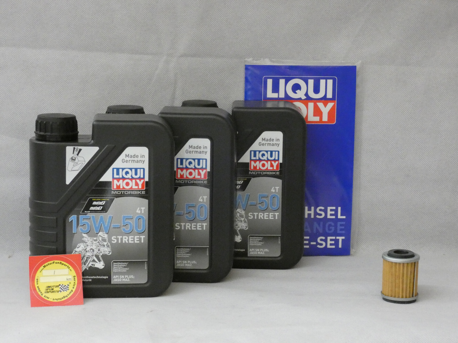 Oil change set Benelli BN 251 engine oil oil filter Liqui Moly