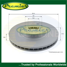 Premier Front Brake Disc Fits BMW X5 2000-2006 X3 2006-2011 3.0 D 4.4 #1