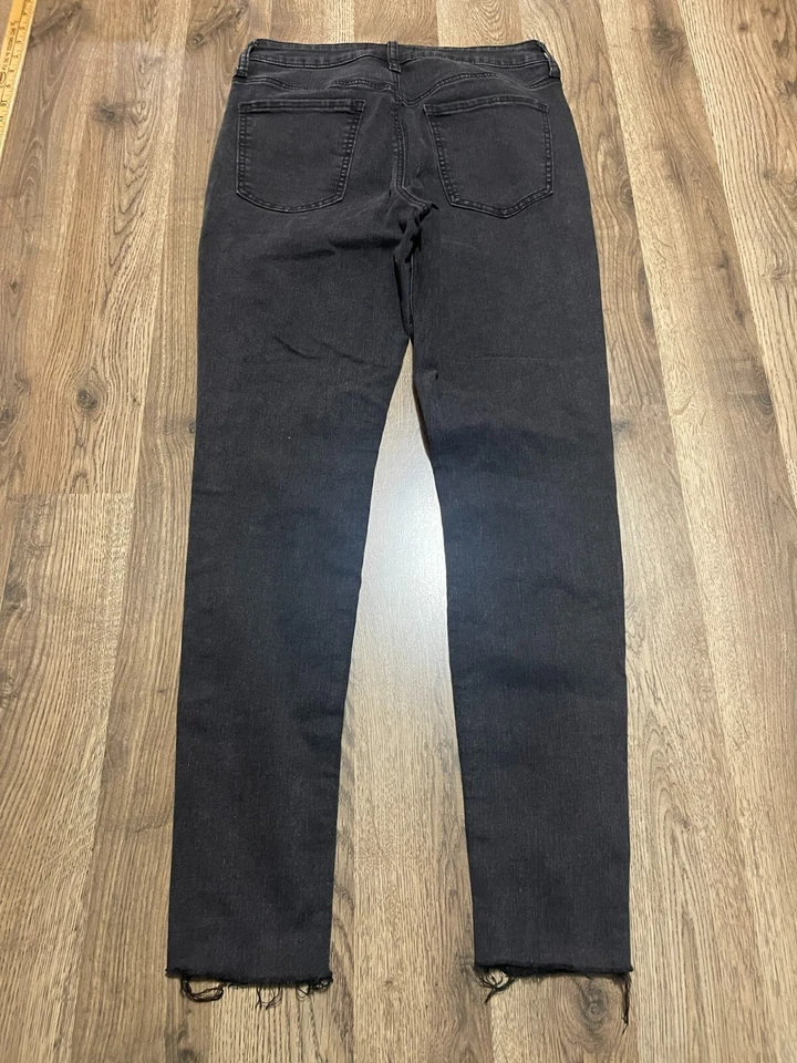 Pantalones de mezclilla SO, para mujer talla 9/29 W, negros, jegging de tiro alto definitivo Foto 2 de 4