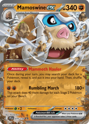 Pokémon TCG Mamoswine ex 079/159 Ultra Rare Journey Together NM/M