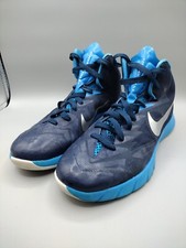 Nike Lunarlon Hyperquickness TB Midnight Navy Silver Blue MENS 7.5 Great Conditi