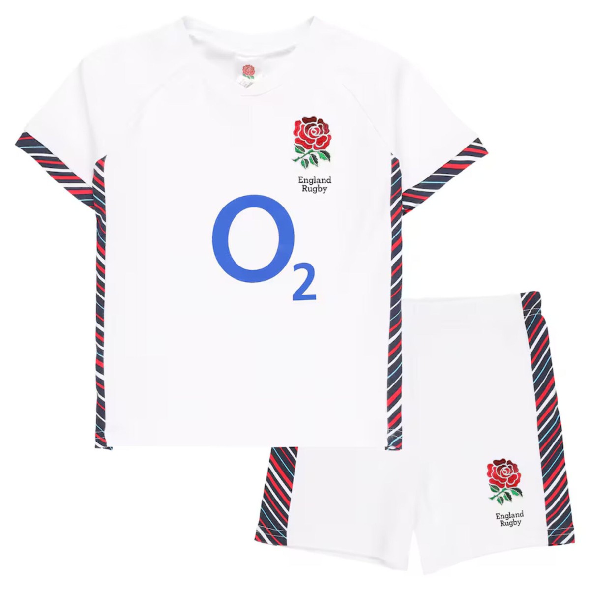England Rugby Baby/Toddler T-Shirt Shorts Set White 2024/25