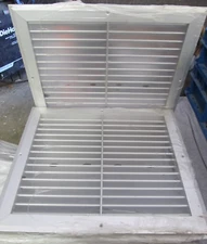 (1) HART & COOLEY RH45 SA GRILLE VENT COVER 14" X 12" ALUMINUM