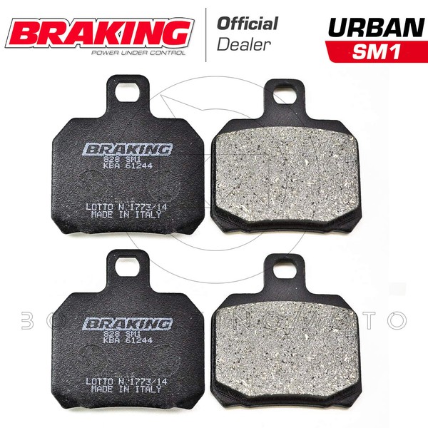 Kit BremsbelÄGe Braking 828SM1 Vorderer + Hinterer Piaggio X9 250 2004-image