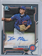Koen Moreno 2021 Bowman Chrome Autograph Rookie