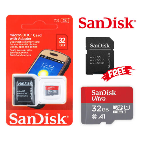1x New 32GB Micro SD Card Ultra SanDisk SDHC 100MB/S C10 A1 Drone Memory Card - Picture 1 of 7