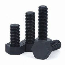 Hex Bolts Nylon M3 M4 M5 M6 M8M10M12 Hex Head Set Screws Black Insulation DIN933