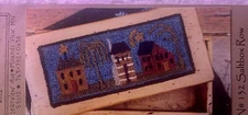 Punchneedle Pattern -Saltbox Row of  Houses by Buttermilk Basin