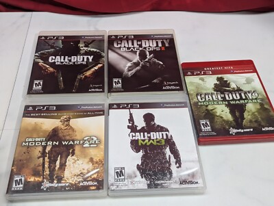 Lot Of 5 Call Of Duty PS3 PlayStation 3 Games Modern Warfare 2 3 4 Black Ops 3F