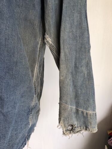 Giacca Jean Coat PAY DAY JC Penny Vintage anni '60 Effetti Di Denim Cappotto Core Taglia Large - Foto 8 di 11