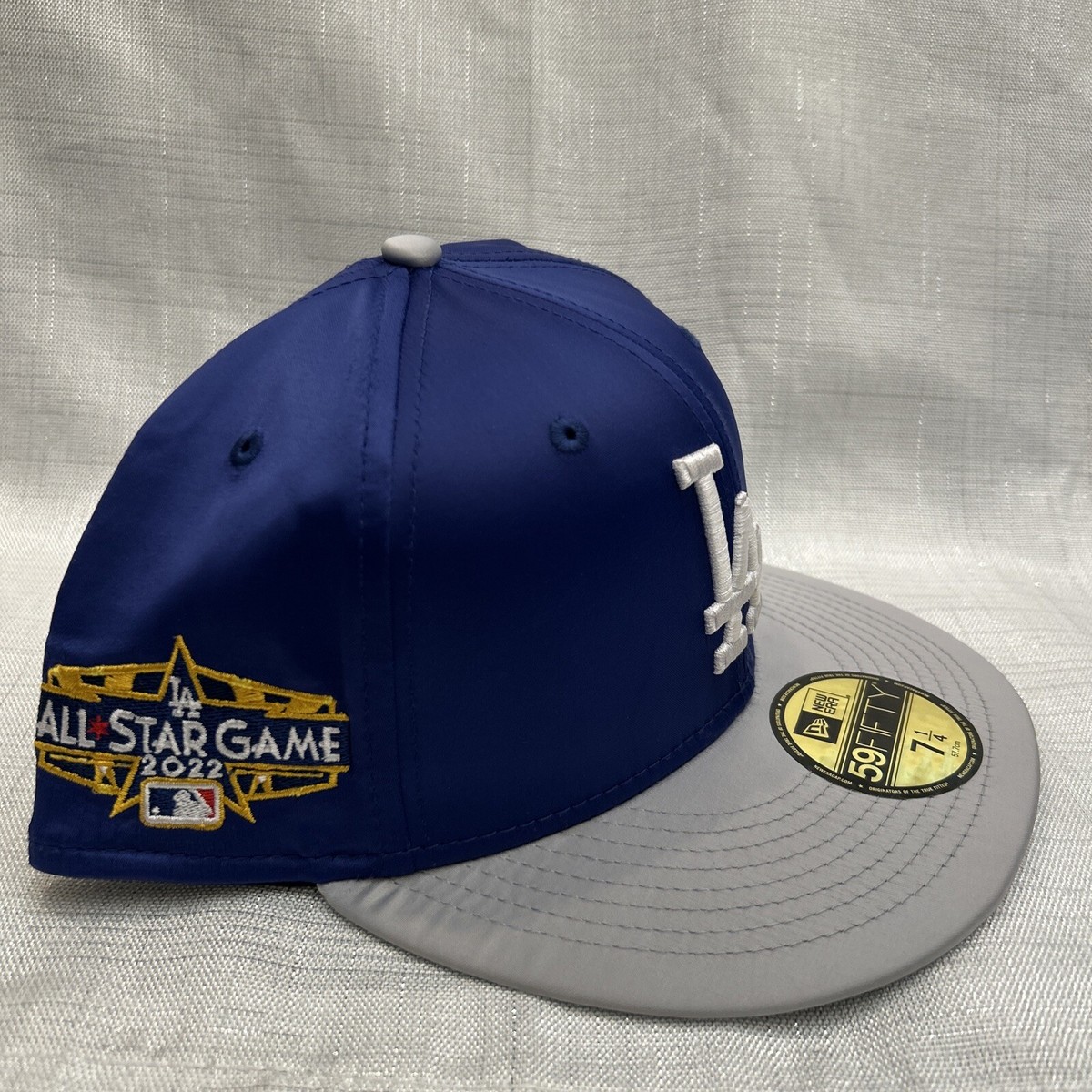 Los Angeles Dodgers Satin Fitted Hat 7 1/4 New Era All Star