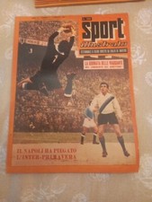RIVISTA LO SPORT ILLUSTRATO 1958 CALCIO N. 2 NAPOLI INTER + MINI POSTER NAPOLI